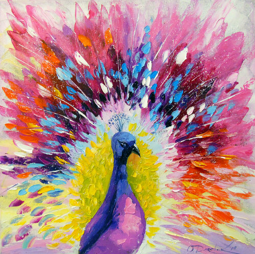 Peacock von Olha Darchuk, Malerei kaufen auf Singulart