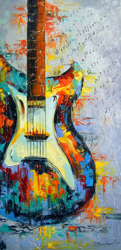 Guitar di Olha Darchuk, Pittura in vendita su Singulart