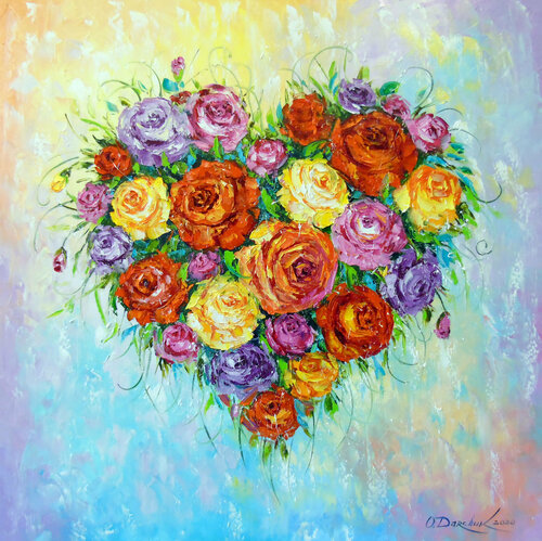 My heart blooms when you are near an von Olha Darchuk, Malerei kaufen auf Singulart