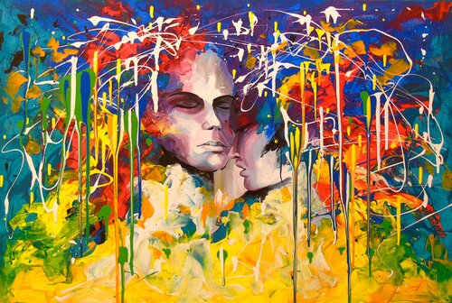 Two worlds van Olha Darchuk, Schilderij te koop op Singulart