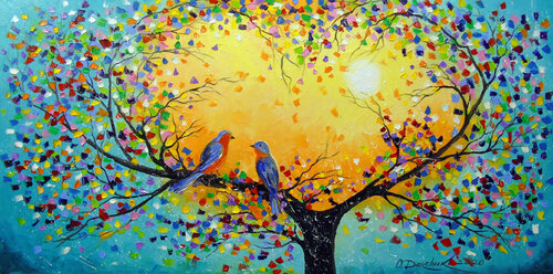 Love melody di Olha Darchuk, Pittura in vendita su Singulart