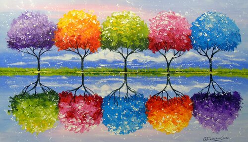 Each tree has its own soul di Olha Darchuk, Pittura in vendita su Singulart