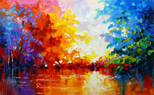 Bright silence di Olha Darchuk, Pittura in vendita su Singulart
