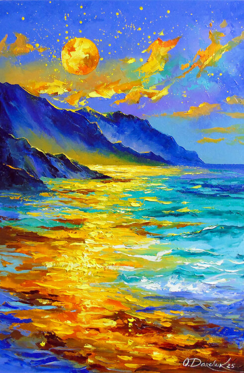 Full moon over the sea Olha Darchuk