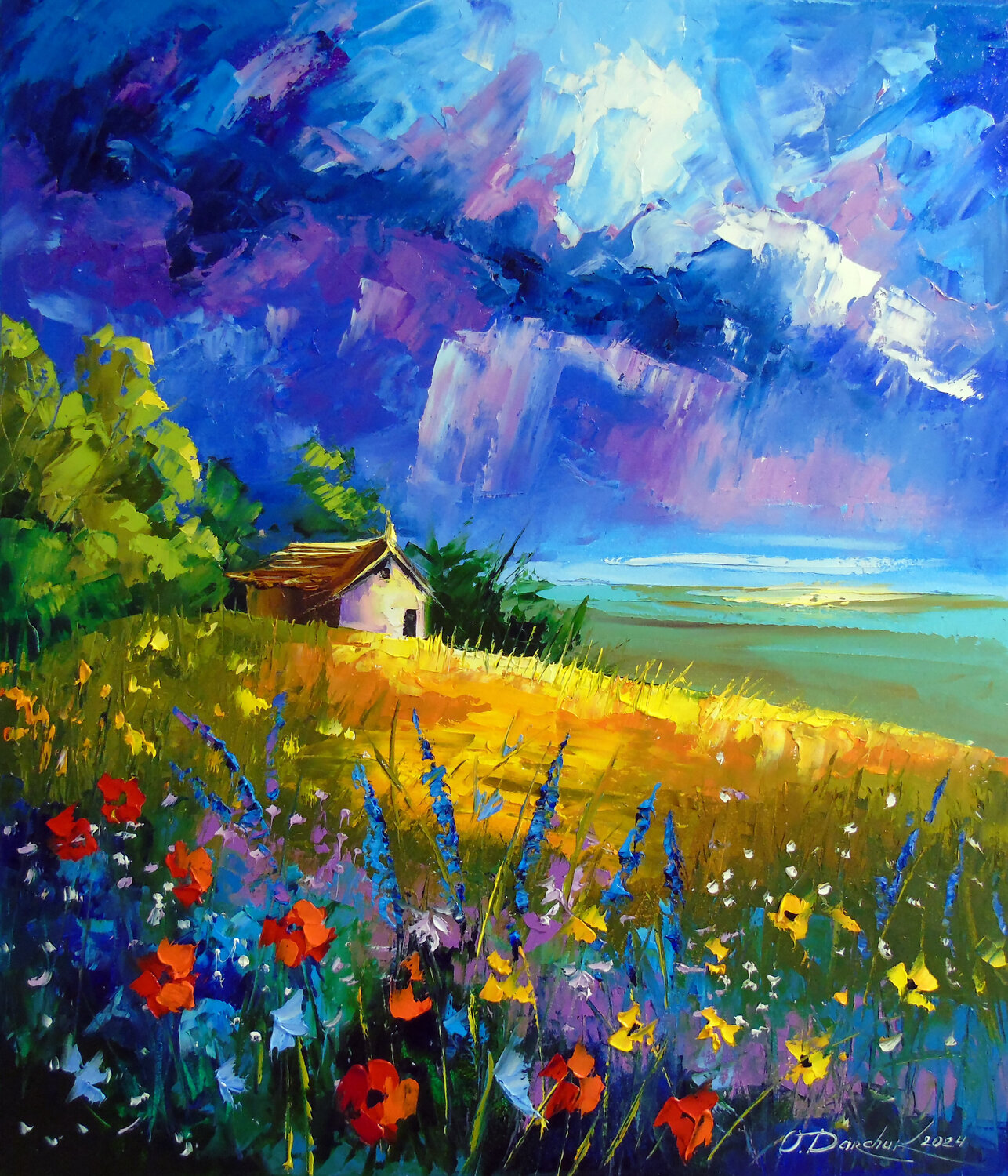 Among the flowers and clouds Olha Darchuk