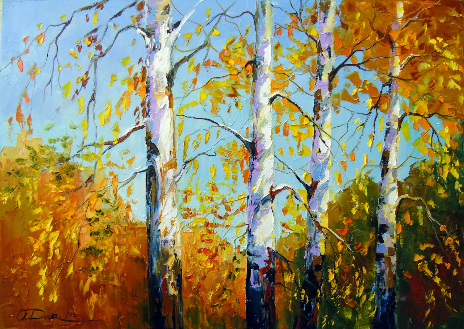 Autumn birches Olha Darchuk