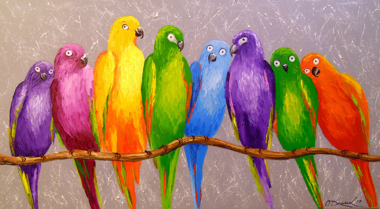 Parrots friends Olha Darchuk