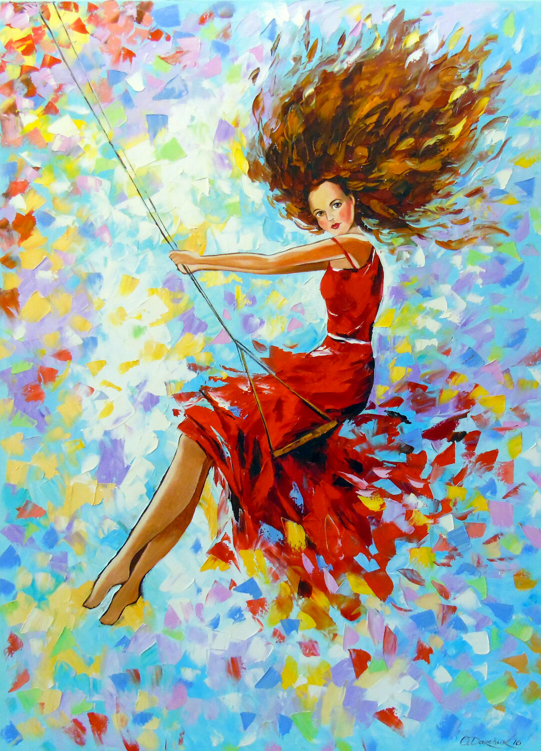Girl on a swing Olha Darchuk