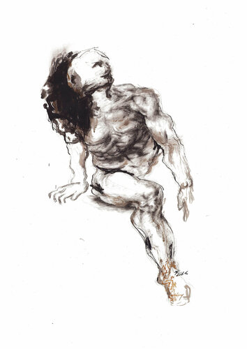 Aktzeichnung de Jonas Eideloth, Dibujo a la venta en Singulart