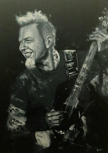 JAMES HETFIELD by MAX GUARINI, Painting for Sale on Singulart
