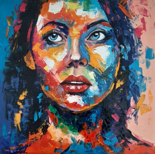 PORTRAIT I - 24 van MAX GUARINI, Schilderij te koop op Singulart