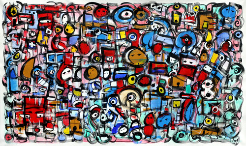 Pandemico III van Riccardo Vitiello, Schilderij te koop op Singulart
