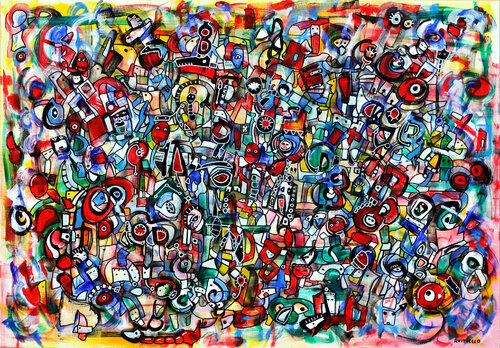 Micro universe of joy von Riccardo Vitiello, Malerei kaufen auf Singulart