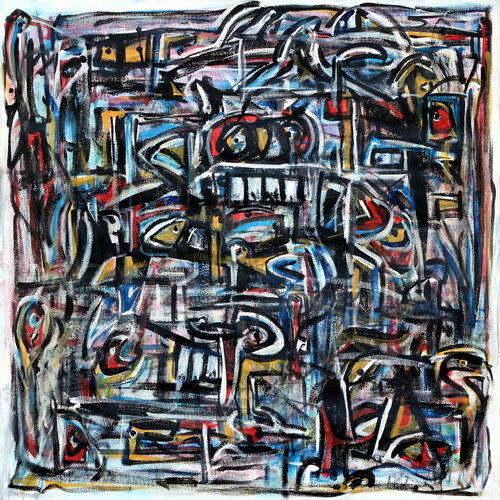 Watching through van Riccardo Vitiello, Schilderij te koop op Singulart