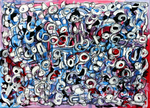 The celebration in the main canal di Riccardo Vitiello, Pittura in vendita su Singulart