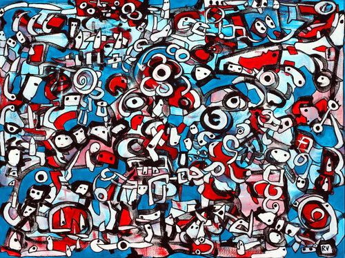 Mars redemption van Riccardo Vitiello, Schilderij te koop op Singulart