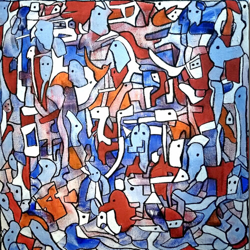 The tird pole van Riccardo Vitiello, Schilderij te koop op Singulart