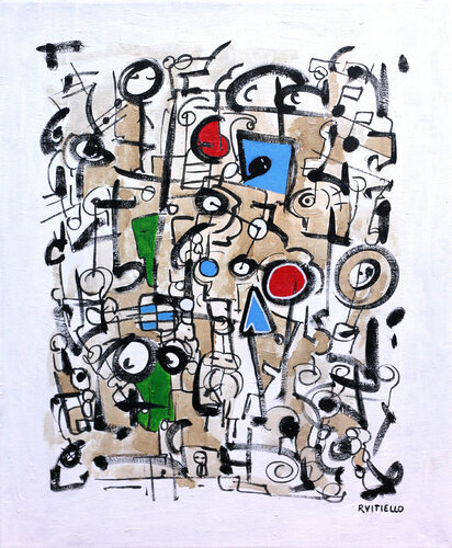 Jazz jam vol.1 von Riccardo Vitiello, Malerei kaufen auf Singulart