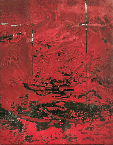 Rojo 2 /serie "en veta" van Gabriele Fettolini, Schilderij te koop op Singulart