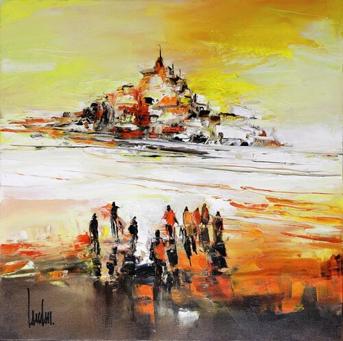 "Saint-Michel transfert" di Thierry Landon, Pittura in vendita su Singulart