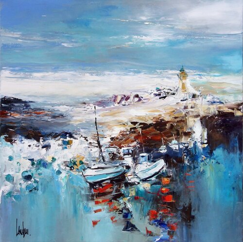 "Rythm and blue" von Thierry Landon, Malerei kaufen auf Singulart