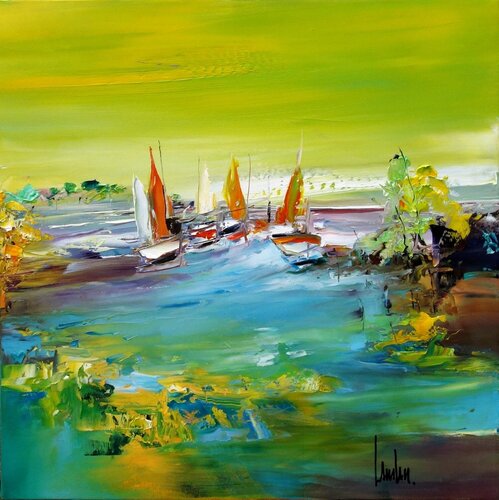 "Spot au soleil" by Thierry Landon, 油畫 for Sale on Singulart