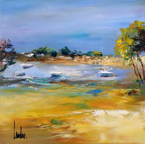 "Touche océane" van Thierry Landon, Schilderij te koop op Singulart