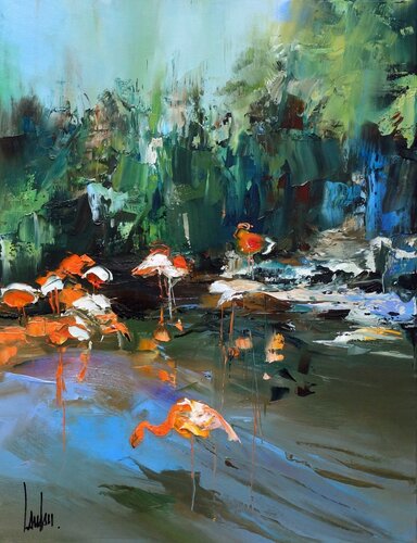 "Grand bain" von Thierry Landon, Malerei kaufen auf Singulart