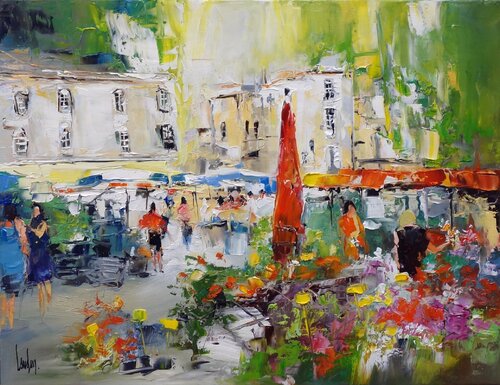 "Joyeux pistils" van Thierry Landon, Schilderij te koop op Singulart