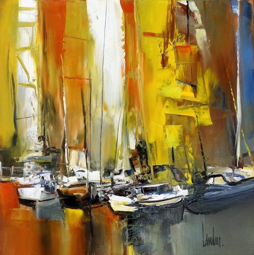 "Accord de voiles" di Thierry Landon, Pittura in vendita su Singulart