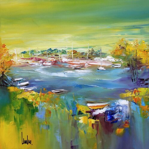 "Acclamation d'été" van Thierry Landon, Schilderij te koop op Singulart