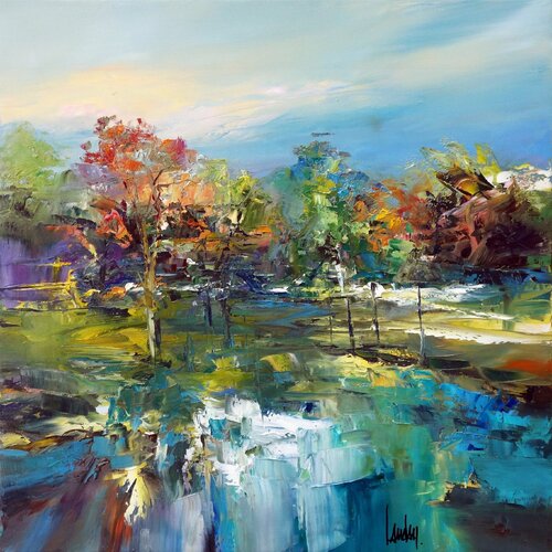 "Carré nature" van Thierry Landon, Schilderij te koop op Singulart