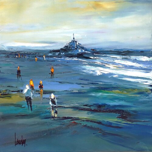 "Les pieds dans l'eau" van Thierry Landon, Schilderij te koop op Singulart