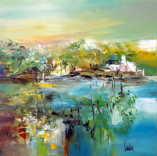 "Jardin de mer" by Thierry Landon, Painting for Sale on Singulart