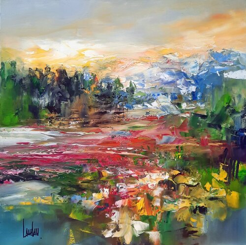 "Vert permanent II" by Thierry Landon, Painting for Sale on Singulart