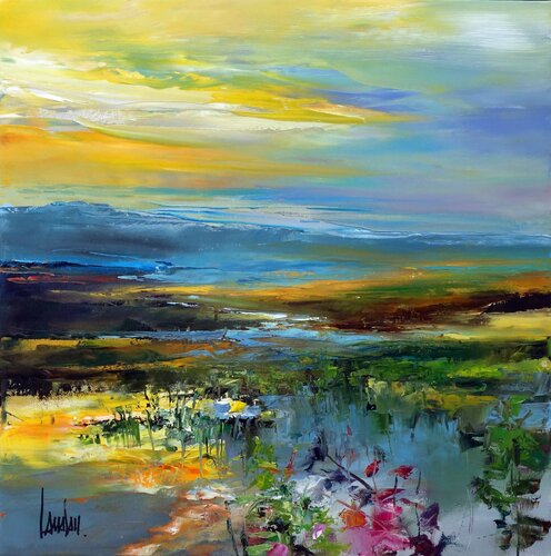 "Roses océanes" di Thierry Landon, Pittura in vendita su Singulart