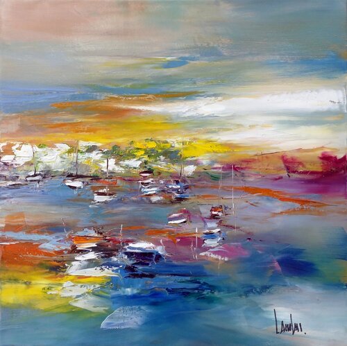 "Deci-delà II" di Thierry Landon, Pittura in vendita su Singulart