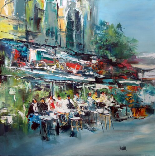 "Thé ou café" van Thierry Landon, Schilderij te koop op Singulart