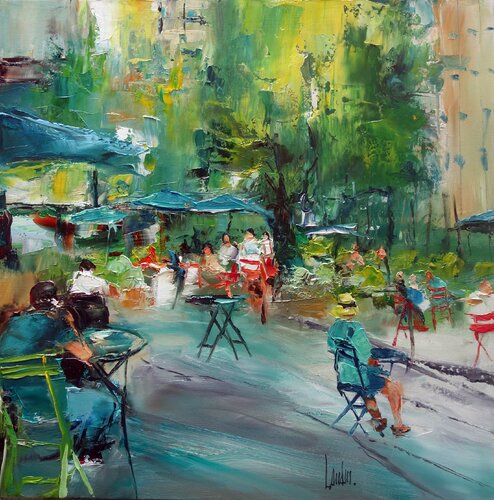 "Passe-temps" van Thierry Landon, Schilderij te koop op Singulart