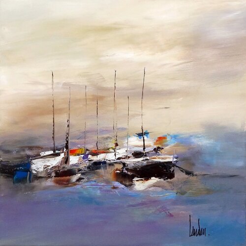 "Ohé du bateau" von Thierry Landon, Malerei kaufen auf Singulart