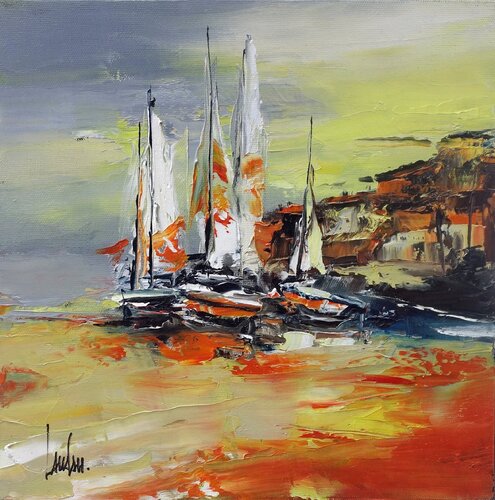 "Départ au zéphyr" van Thierry Landon, Schilderij te koop op Singulart