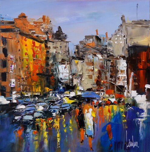 "Les passantes" von Thierry Landon, Malerei kaufen auf Singulart