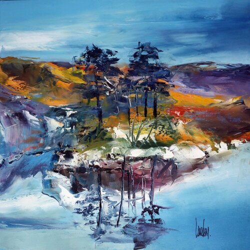 "L'îlot lointain" di Thierry Landon, Pittura in vendita su Singulart