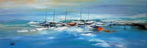 "Aigue marine" van Thierry Landon, Schilderij te koop op Singulart