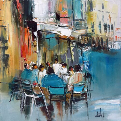 "Moments partagés" di Thierry Landon, Pittura in vendita su Singulart