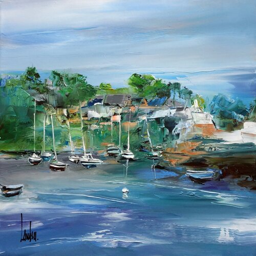 "Opaline et saline" van Thierry Landon, Schilderij te koop op Singulart