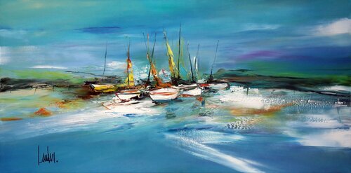 Vague effet mer van Thierry Landon, Schilderij te koop op Singulart