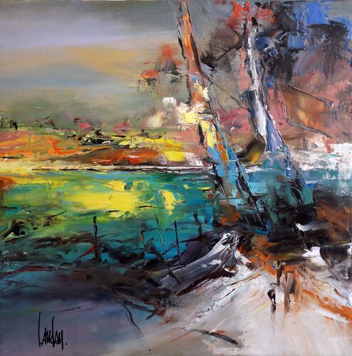 Air marine di Thierry Landon, Pittura in vendita su Singulart