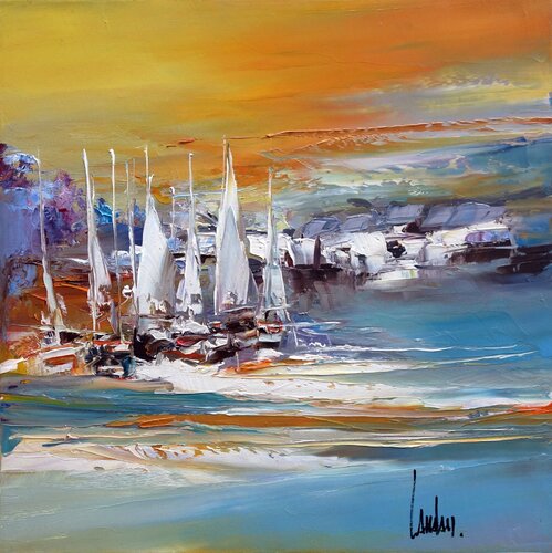 Littoral ailé van Thierry Landon, Schilderij te koop op Singulart