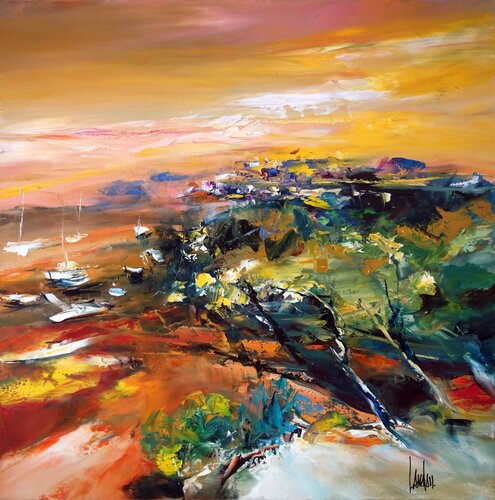 Escale Tonga 2 van Thierry Landon, Schilderij te koop op Singulart